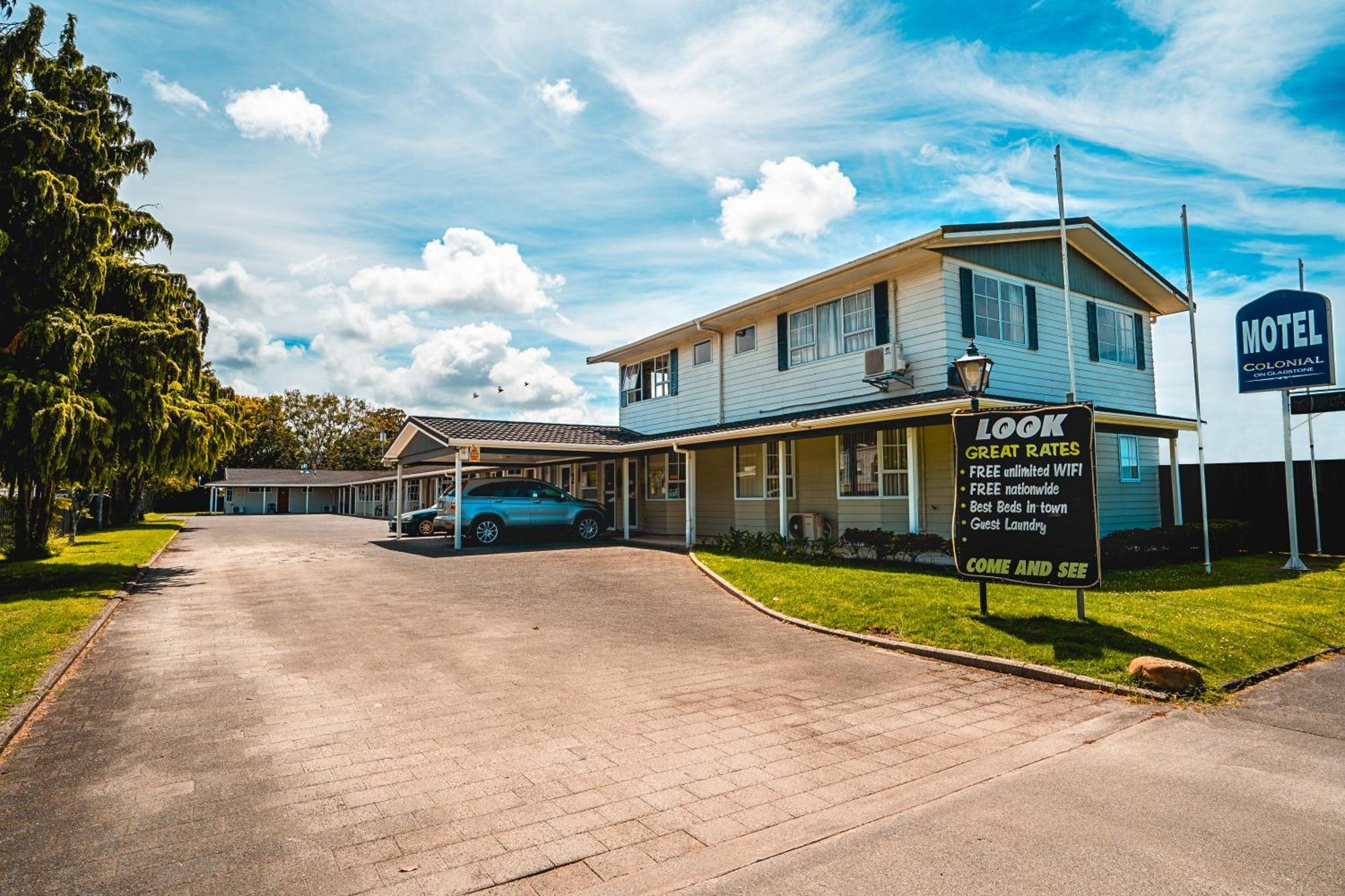 Colonial On Gladstone Motel Gisborne Dış mekan fotoğraf